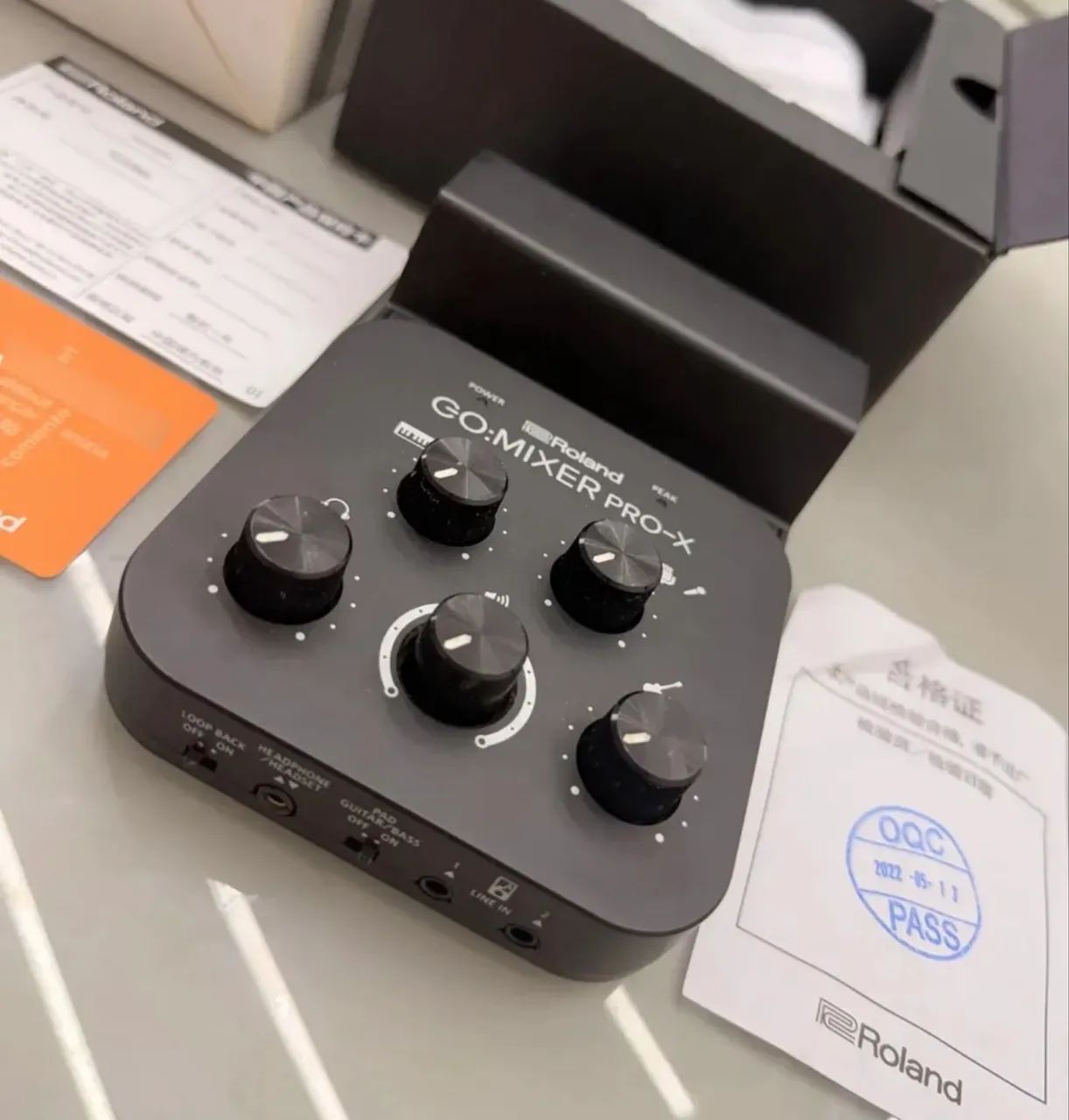 Gravador, mesa, interface ROLAND GO MIXER PRO X