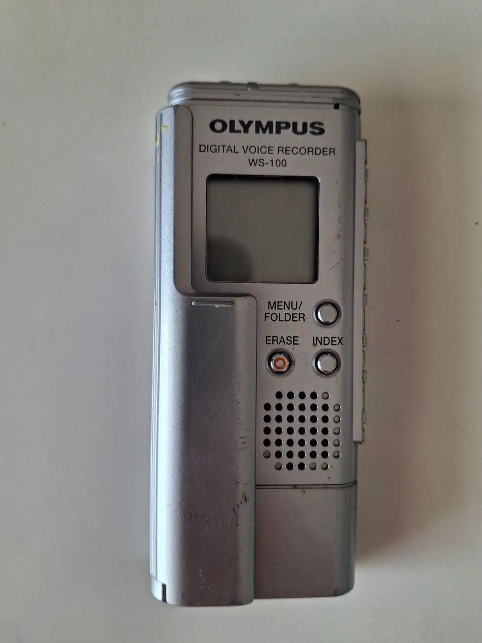 Gravador Olympus WS-100 (64 MB) retrô. Funcionamento perfeito!