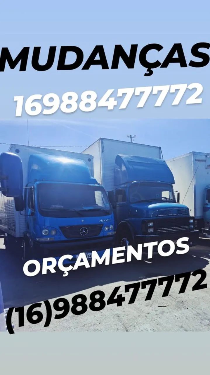 Caminhão de mudanças Ribeirão preto 