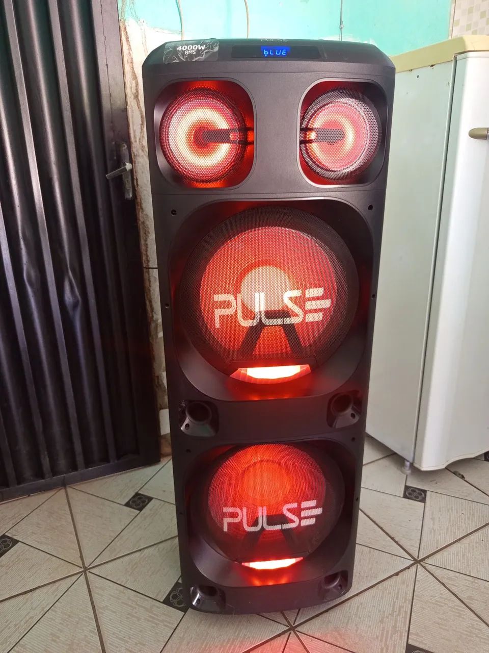 Caixa de som super torre pulse PS1000, potência 4000W RMS. 