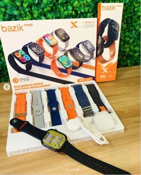 Relógio Smartwatch W97 Pro Max 7 Pulseiras