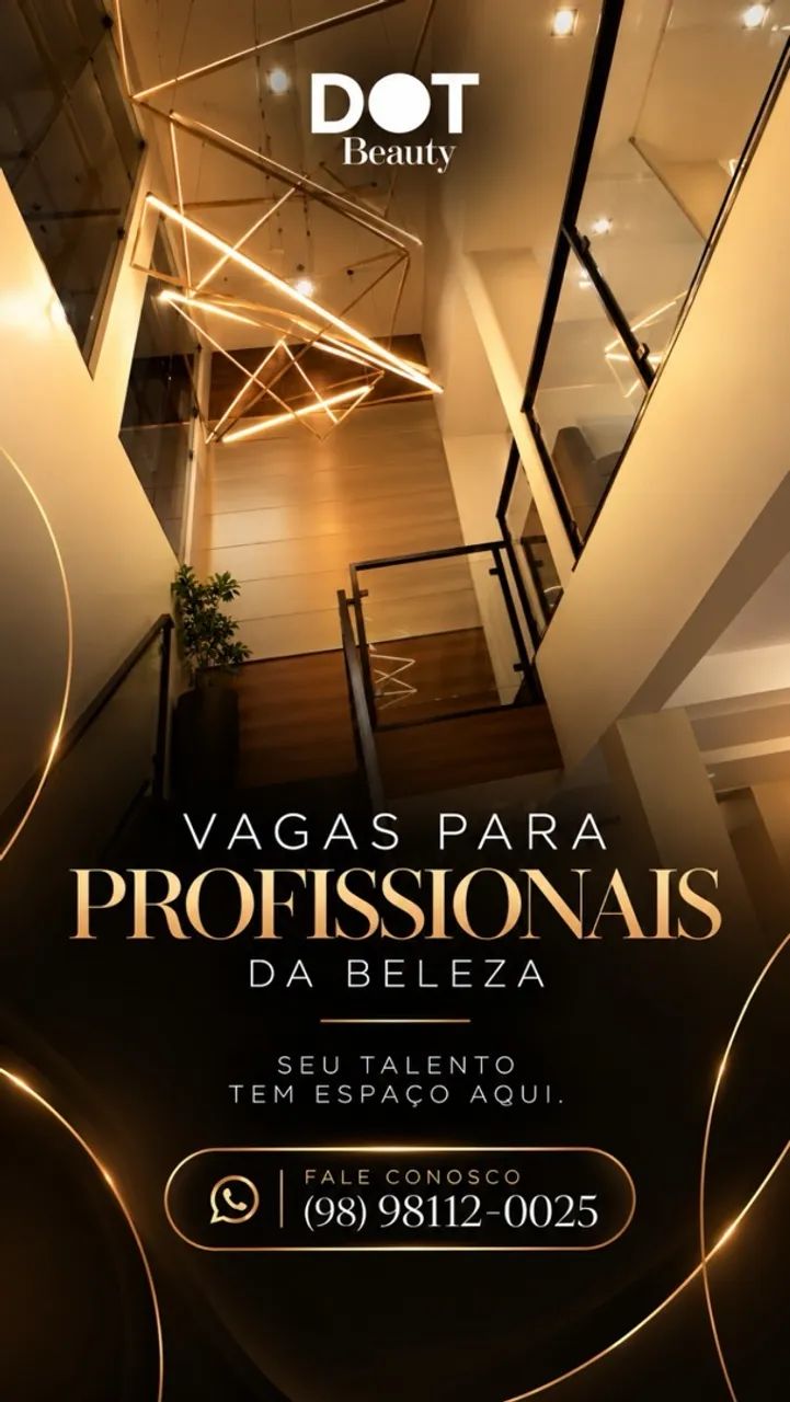 Vaga para profissionais da beleza 