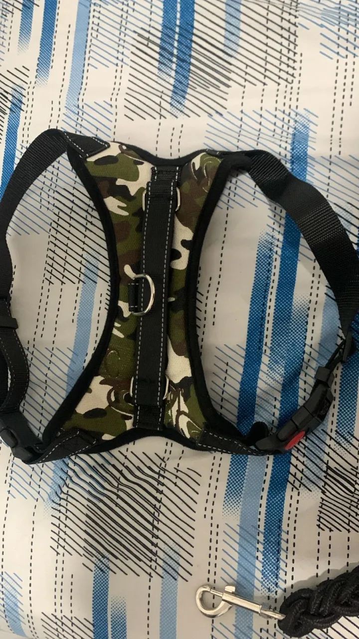 Peitoral + Guia Grossa para Cachorro - Muito Resistente