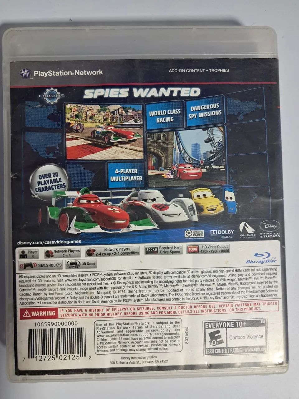 Cars 2 PS3 - Usado - Foto 3