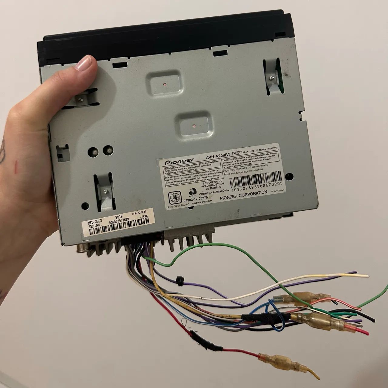 Multimídia Pioneer AVH-A208BT - Foto 2