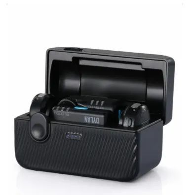 Microfone Sem Fio Dylan TM-6 Combo Lapela com 2 Transmissores e Cancelamento de Ruído