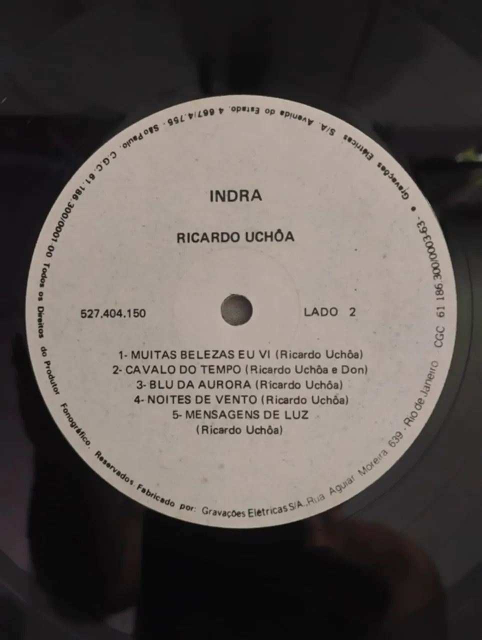 LP : INDRA RICARDO UCHOA E EM BOM ESTADO DE CONSERVAÇÃO  - Foto 3