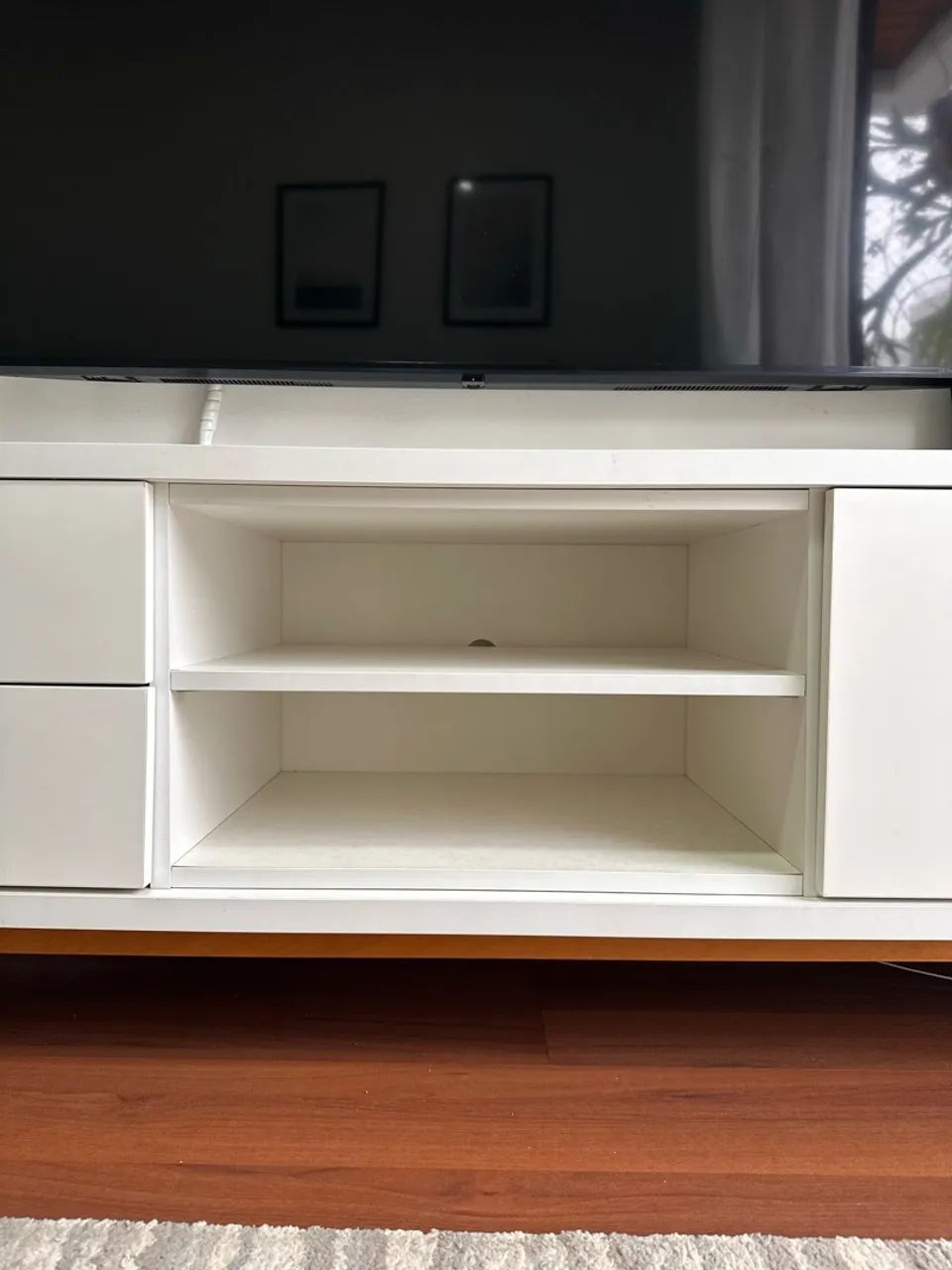 Rack de madeira branco - Foto 3