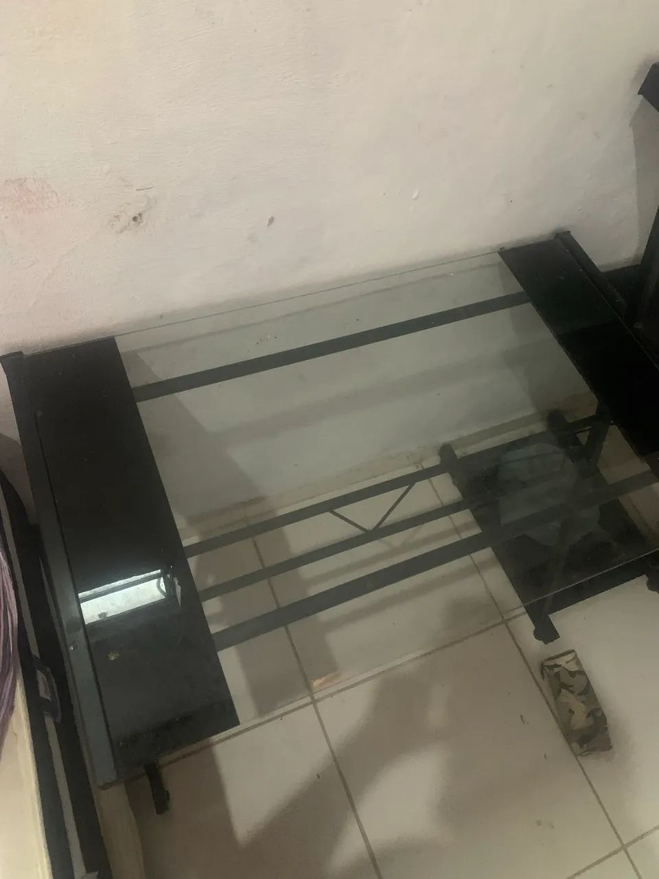 Mesa para escritório de vidro 