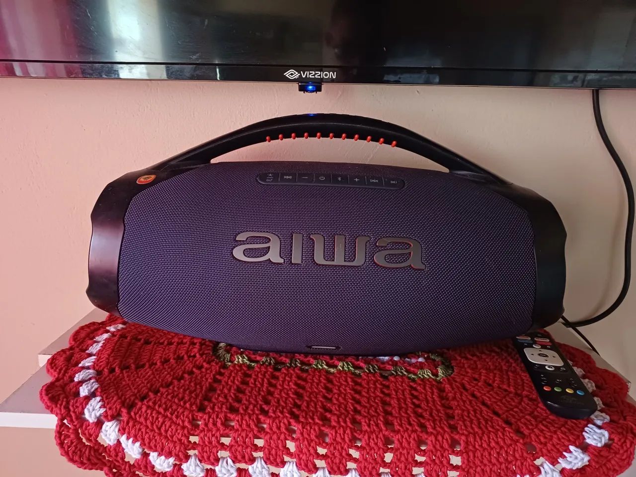 Caixa de som AIWA BOOMBOX BBS-01-LBL