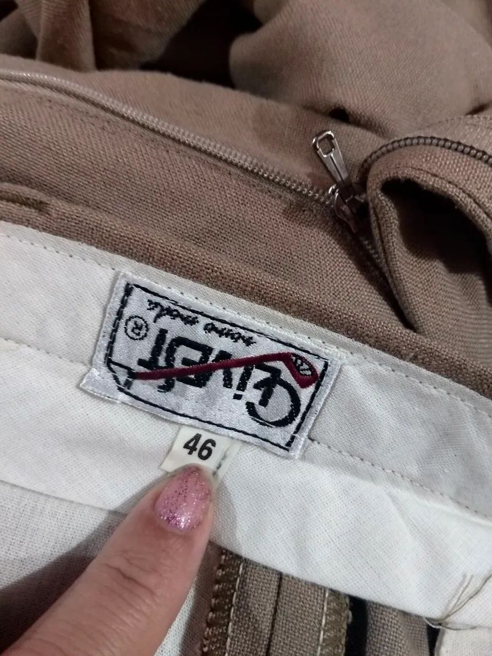 Terno clivest bege blazer 52 calça 46 - Foto 2