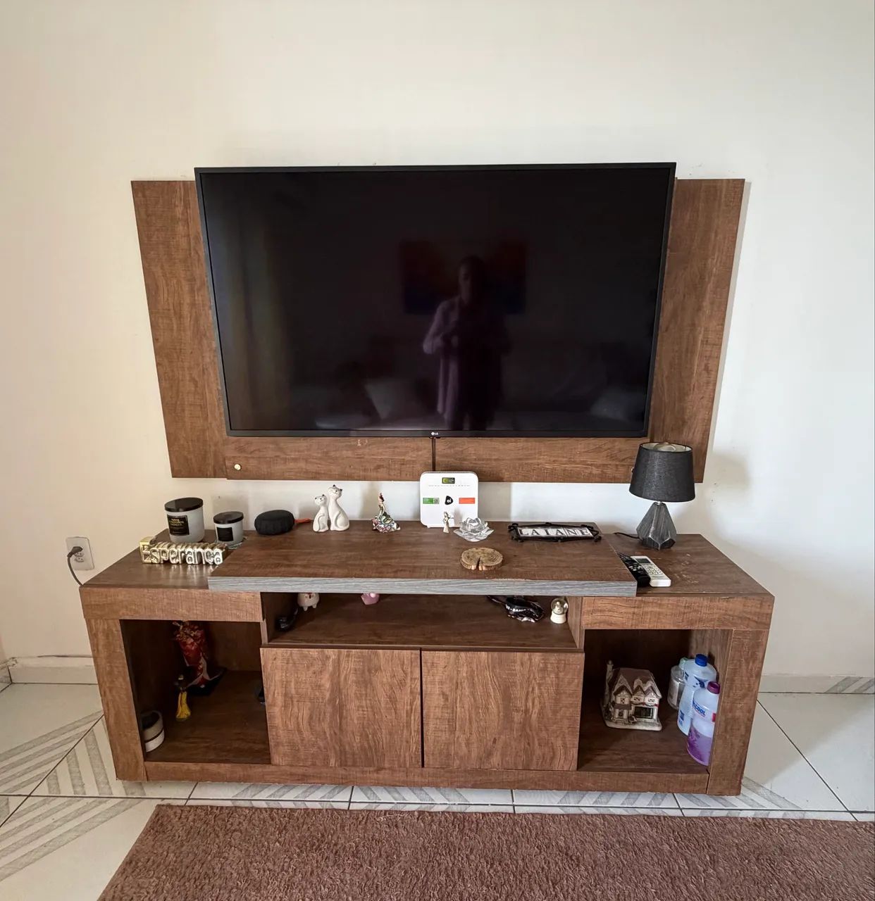 Rack e painel até tv de 65 polegadas 