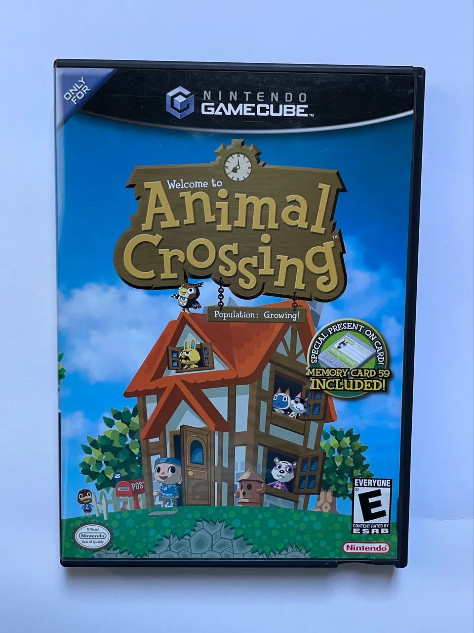 Jogo Animal Crossing para Gamecube com Memory Card Original