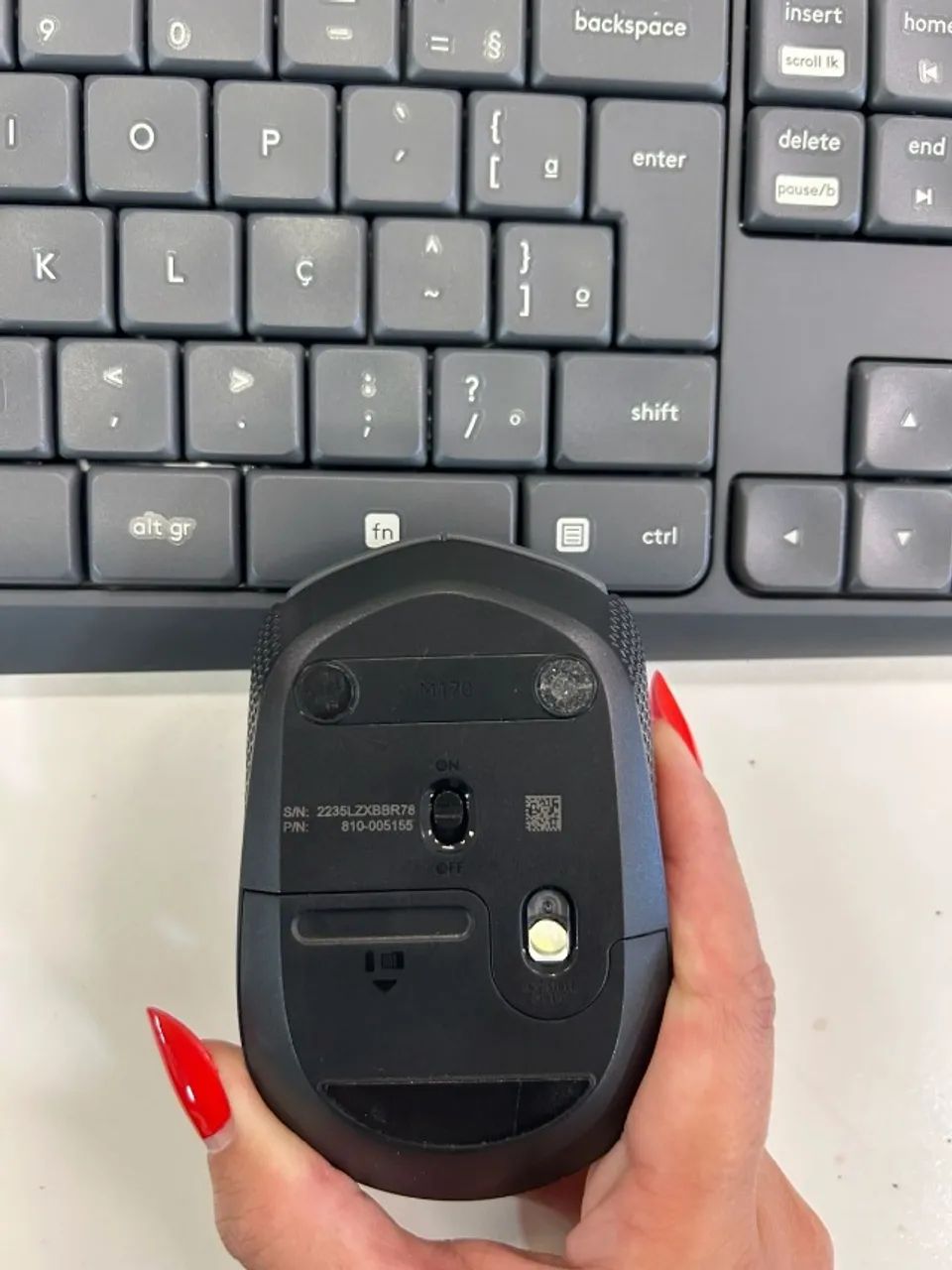 Combo Logitech Teclado Sem Fio MK235 + Mouse M170 - Foto 3