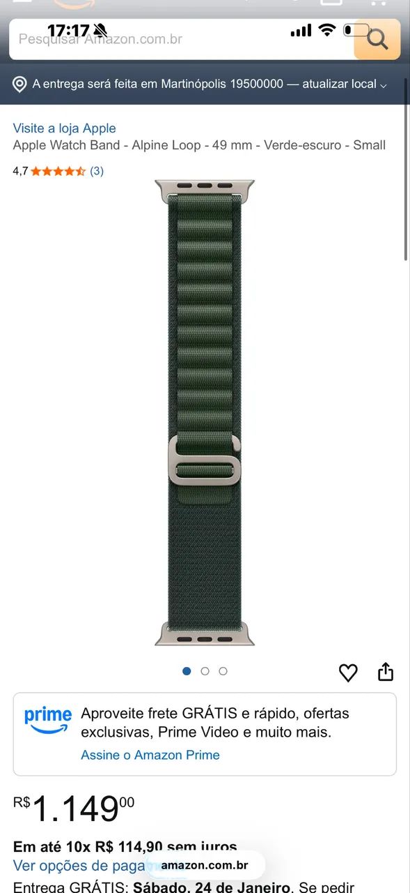Pulseira Apple Watch ORIGINAL 