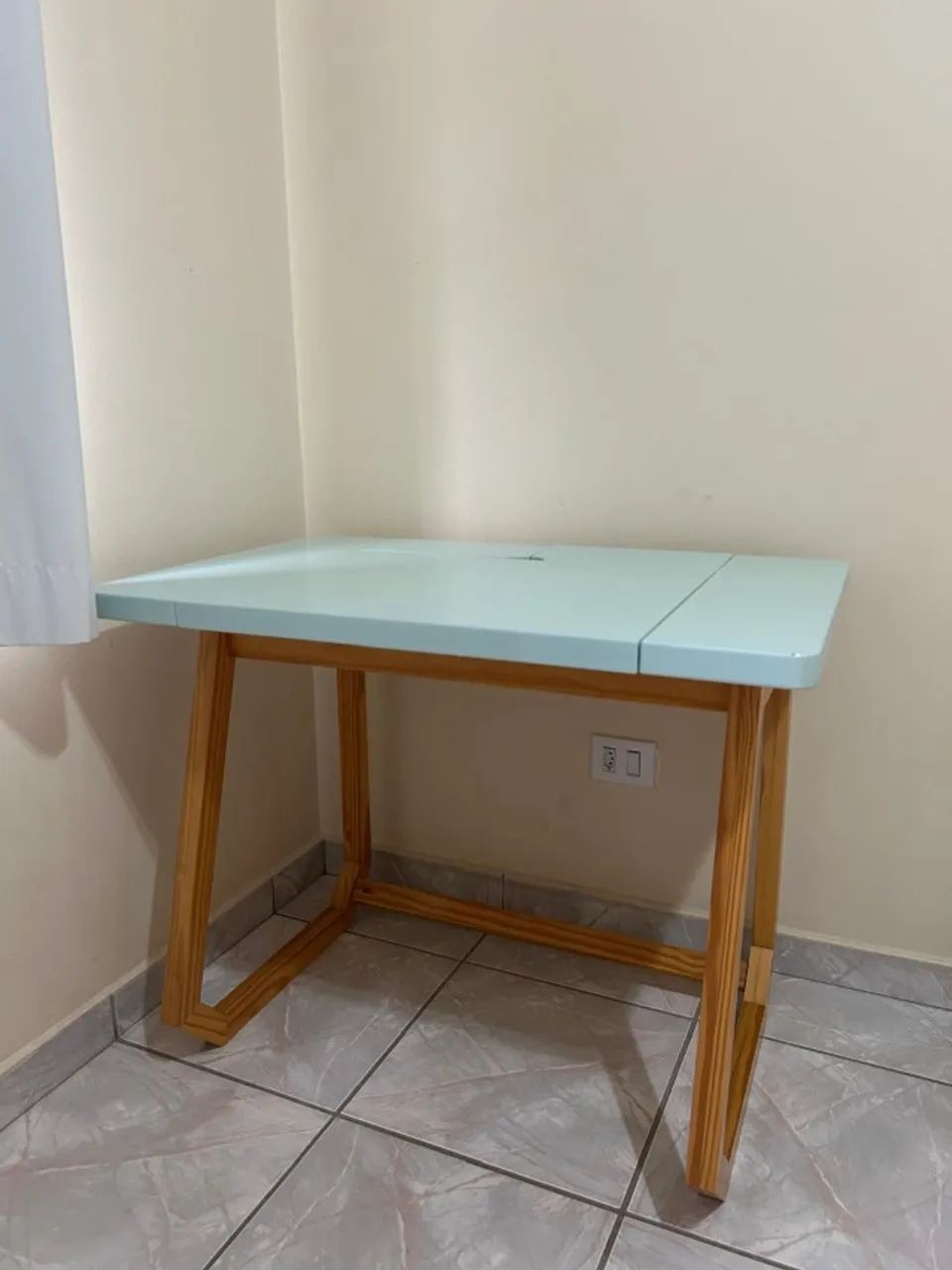 Escrivaninha e Mesa Hush Home Office Verde Menta - Foto 2
