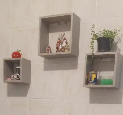 3 nichos de parede 