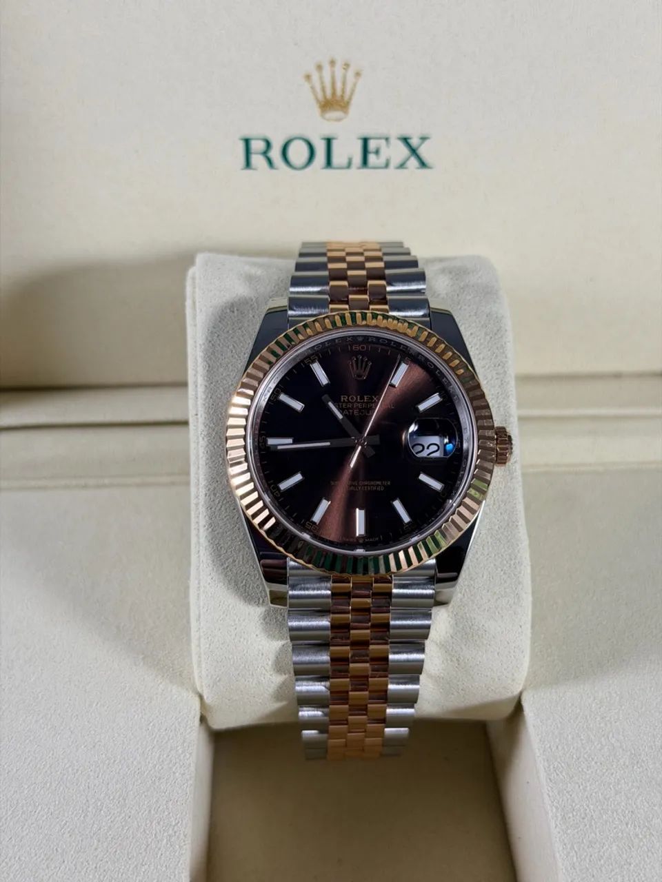 Super clone rolex Datejust chocolate 