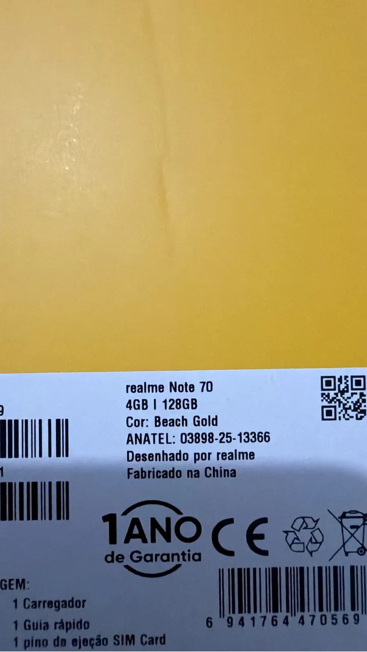 Celular Realme Note 70 novo na caixa  - Foto 3
