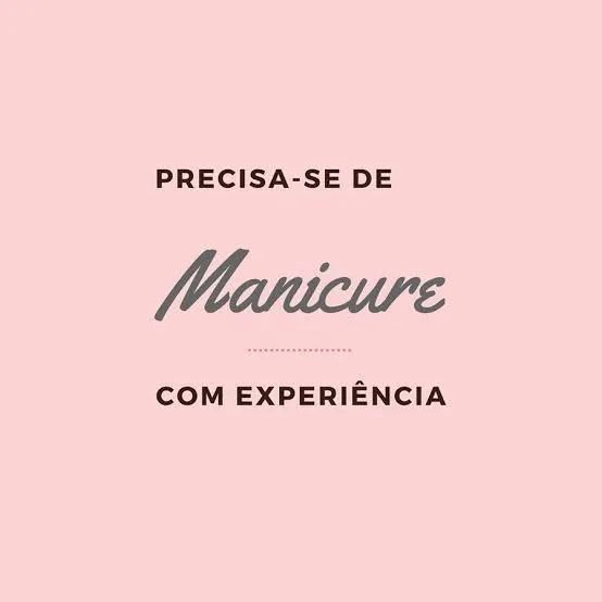 Vaga para Manicure 
