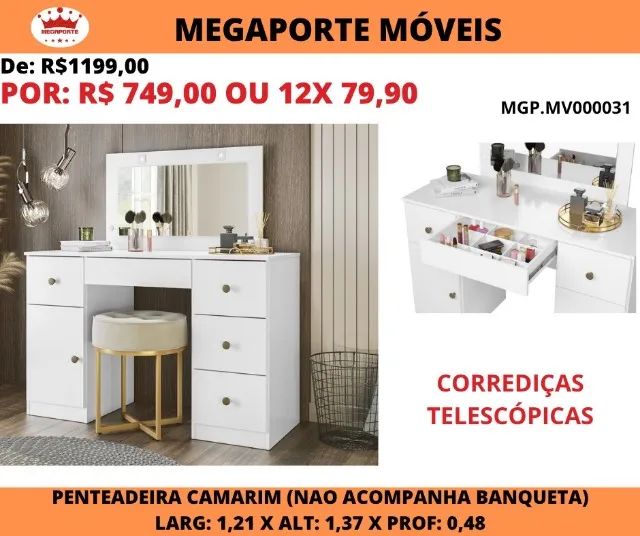 PENTEADEIRA CAMARIM  - Foto 2