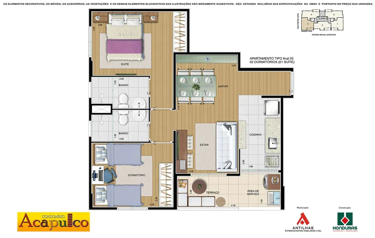 PLANTA 56m²
