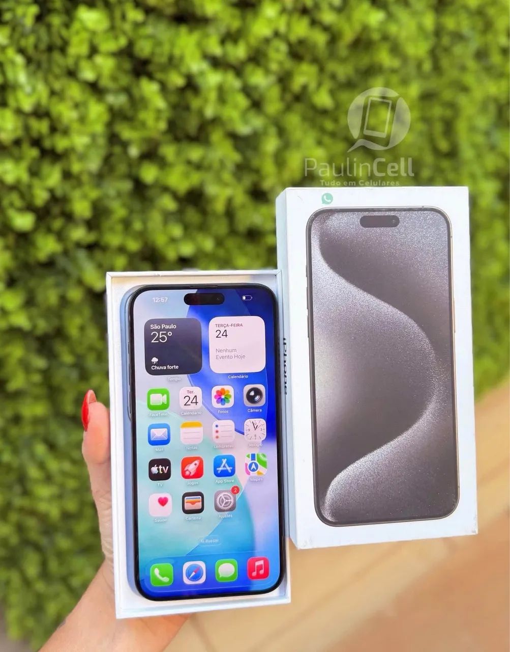 IPhone 15 pro max 256gb preto completo  - Foto 3