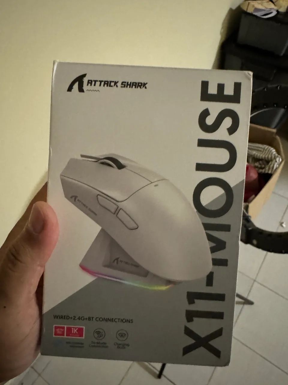 Mouse gamer novo 