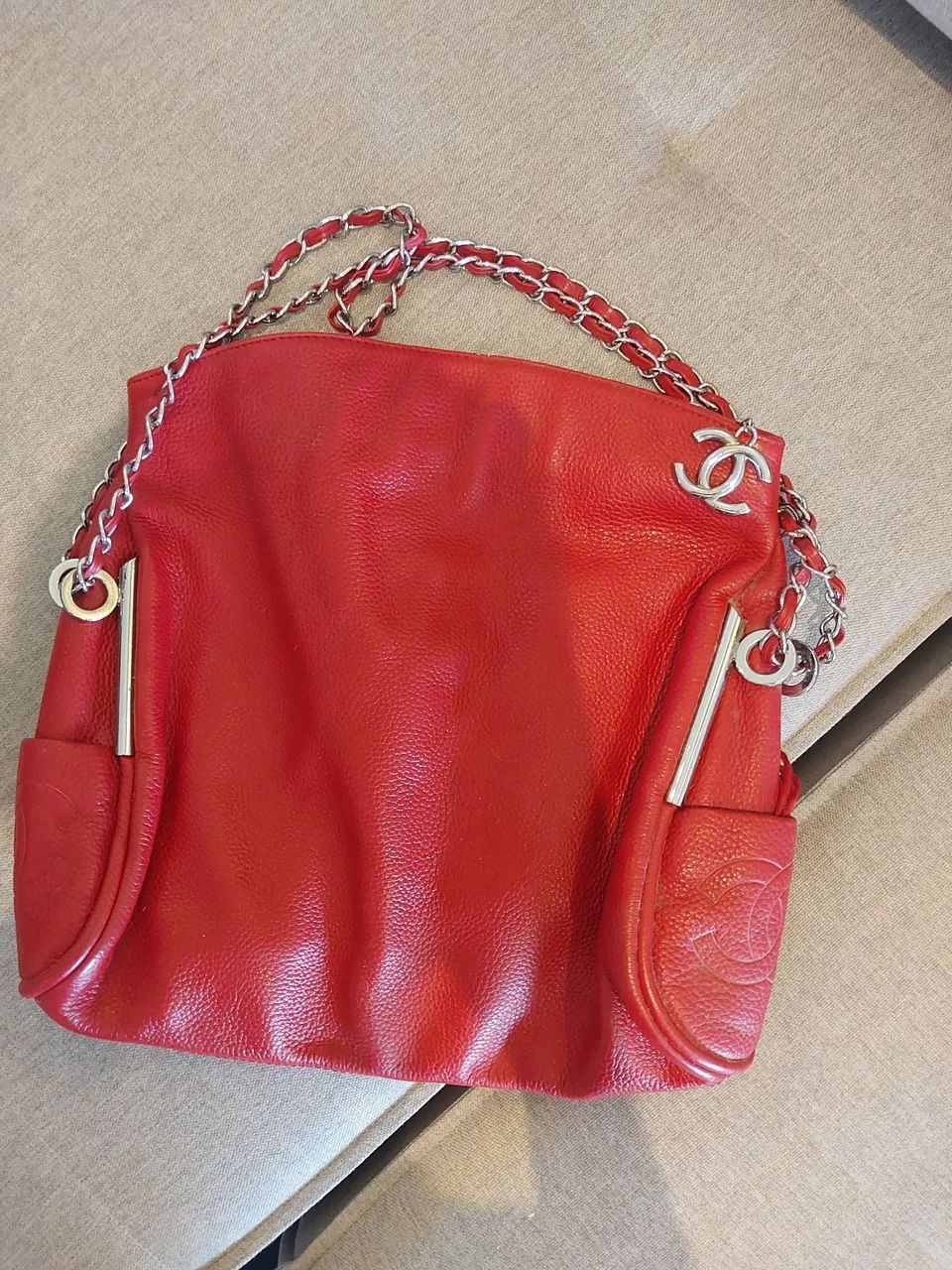 BOLSA CHANEL COURO