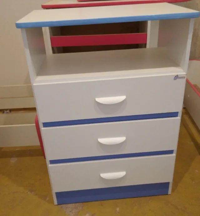 Cômoda 3 gavetas 100% MDF - Foto 2