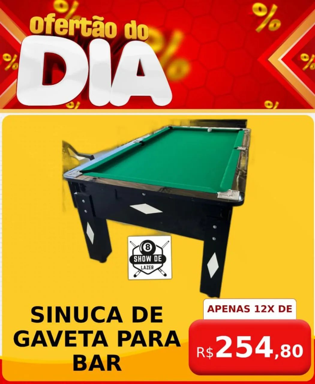 Sinuca De Gaveta Para Bar preta Em Promoção  - Foto 2