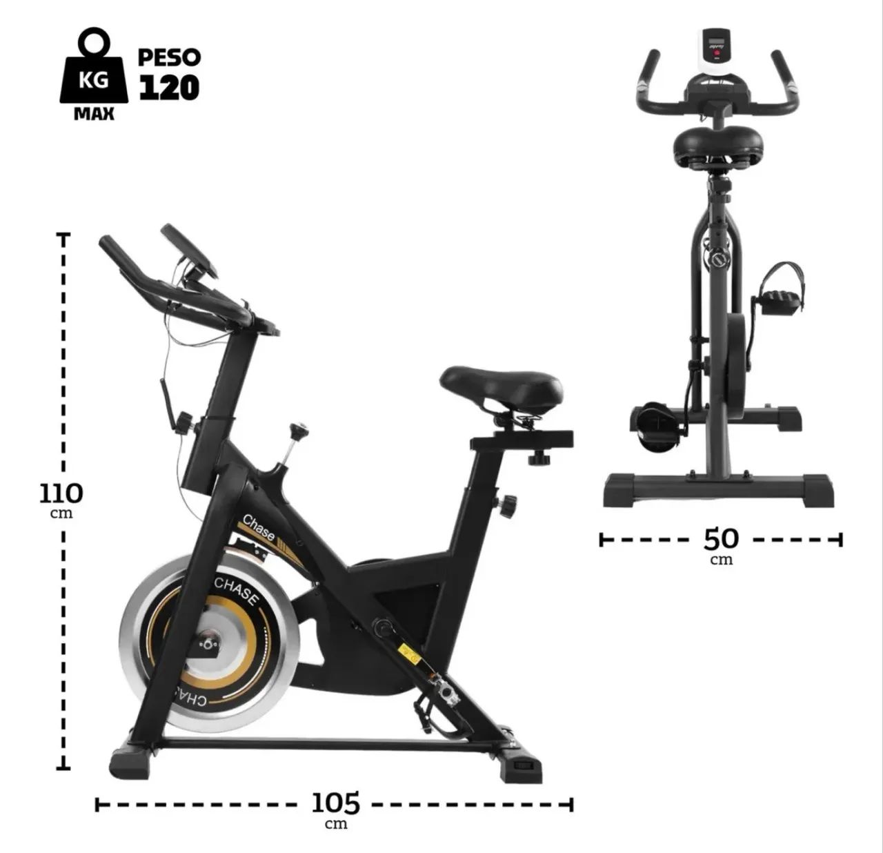 Bicicleta ergométrica spinning odin fit modelo chase - Foto 3