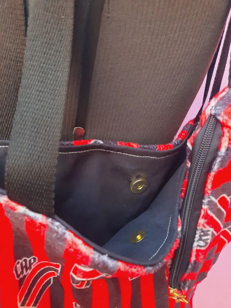 Kit de Ecobag Peluciada e carteira / Athletico Paranaense  - Foto 2