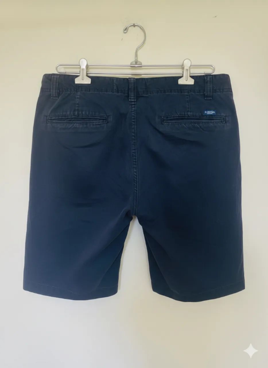 Bermuda Masculina Preta Tam 40 - Foto 2
