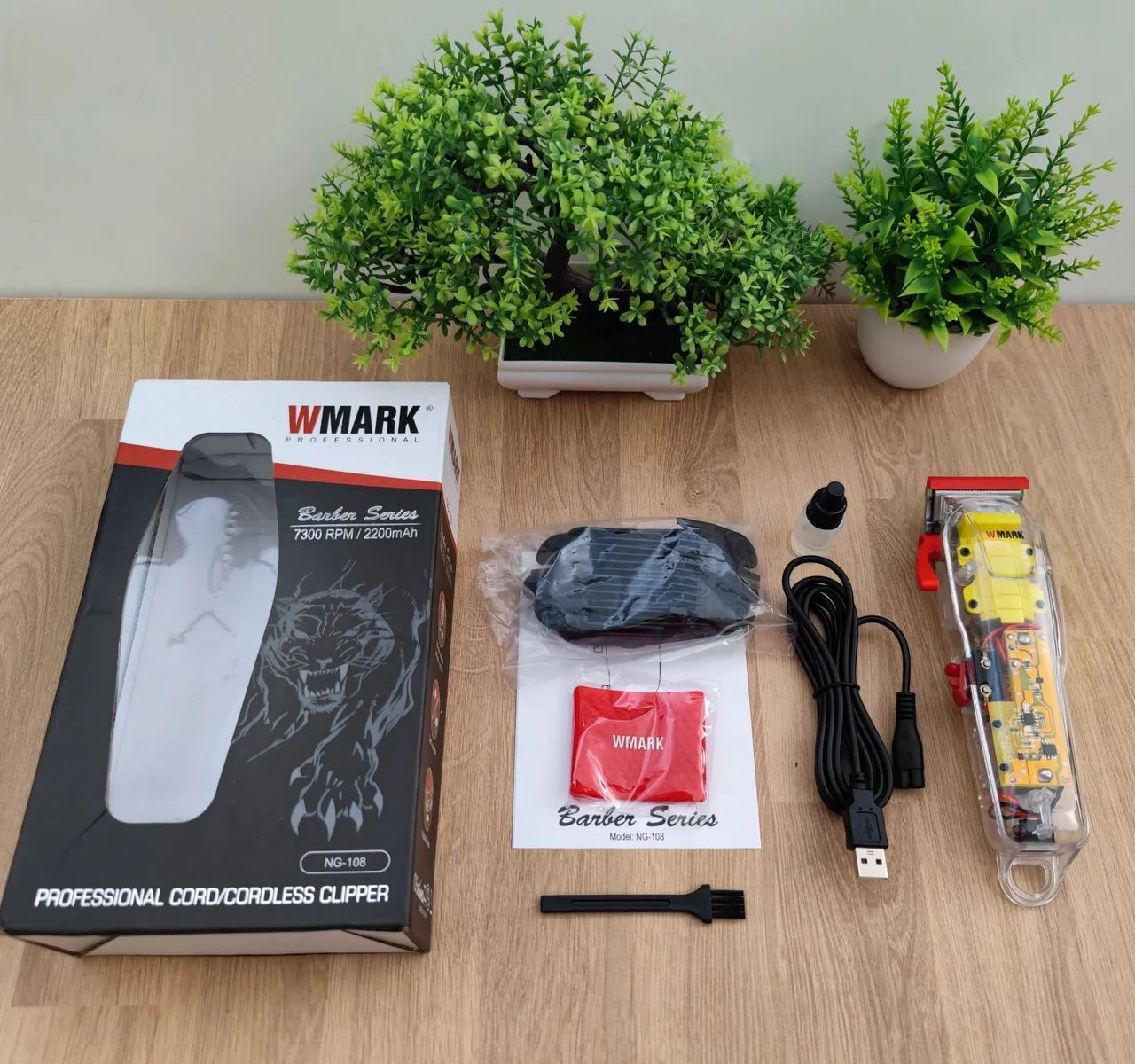 Máquina De Cortar Cabelo Profissional Wmark sem fio - Foto 6