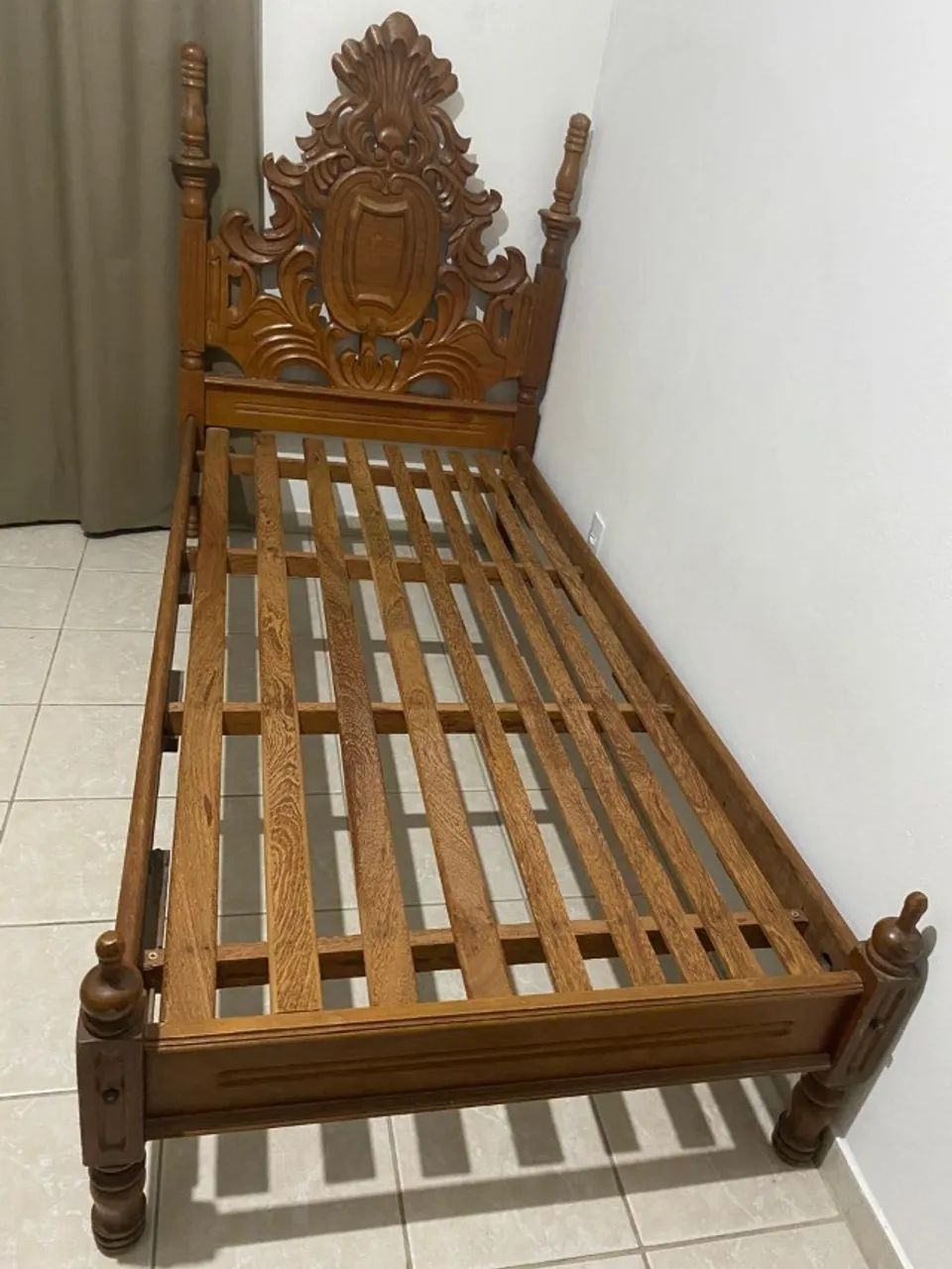 Cama Antiga Solteiro madeira maciça cerejeira65171916008577120