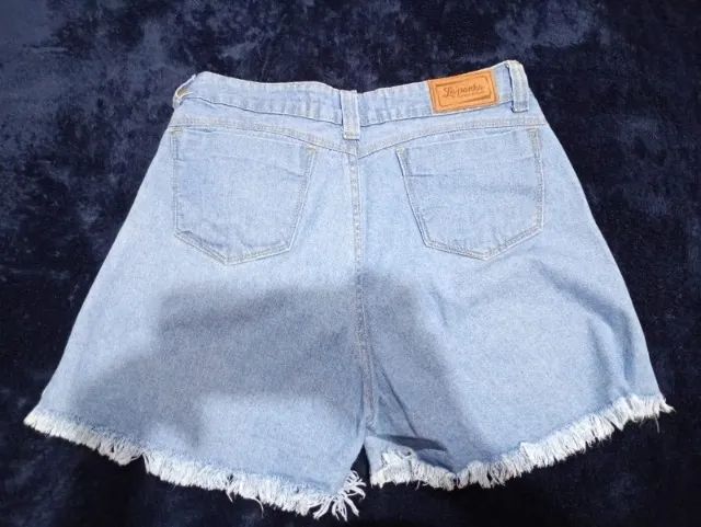 Short Jeans Feminino Num 46 Usado - Foto 2