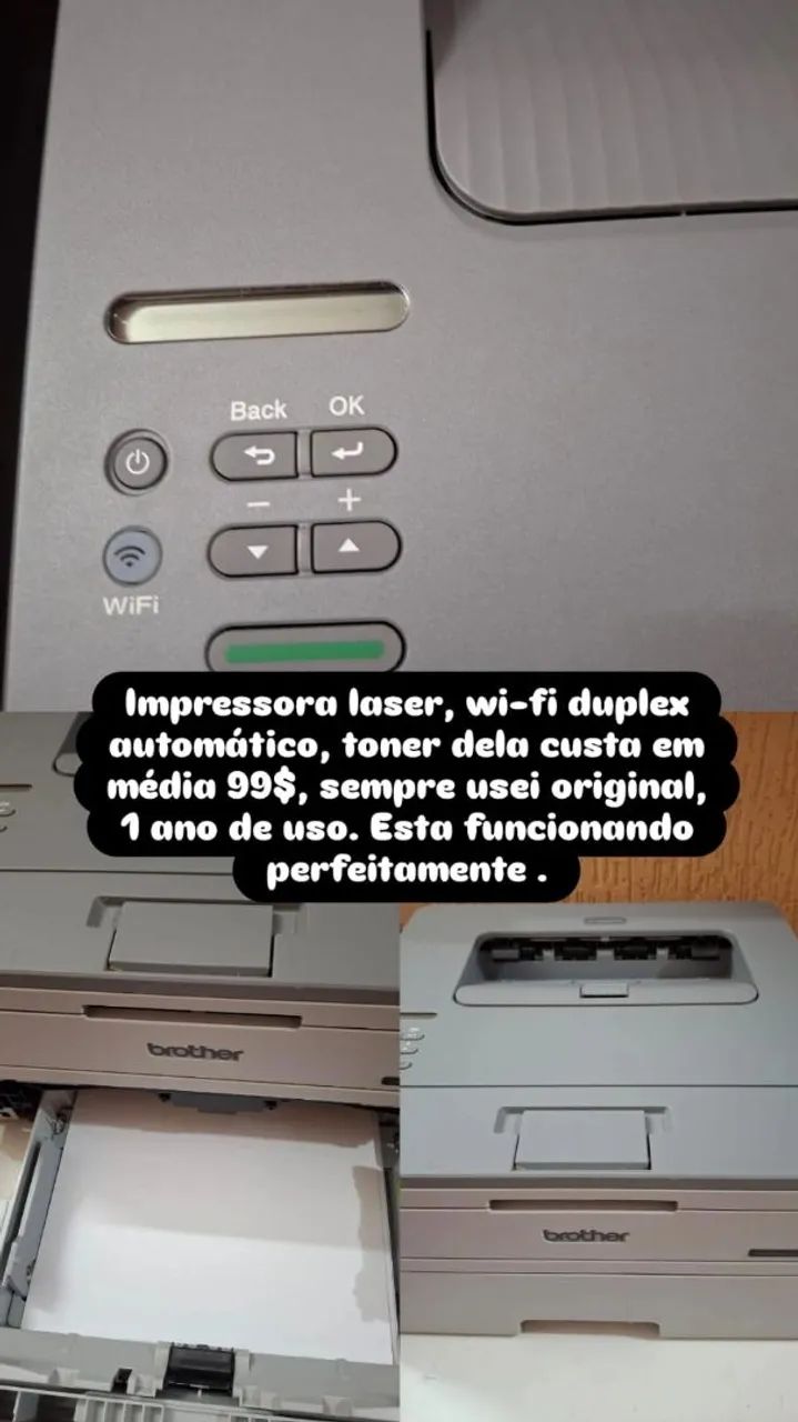Impressora laser brother monocromática 441992812471920643