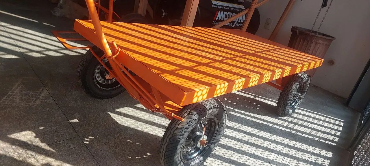 Carro plataforma 4 rodas 