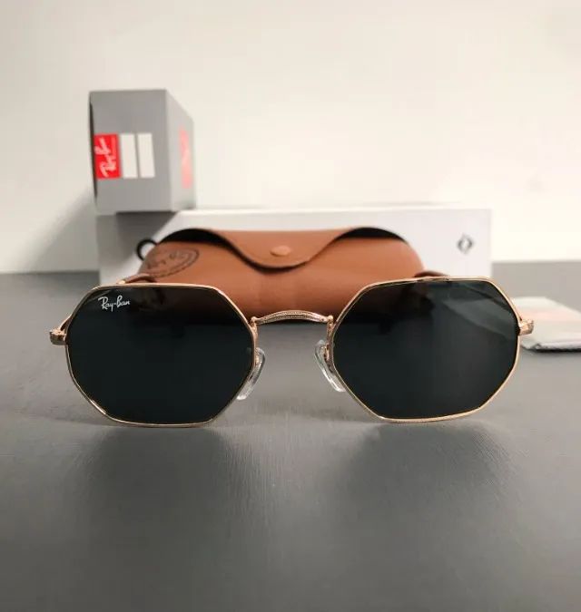 óculos de sol ray ban octagonal tradicional - Foto 2