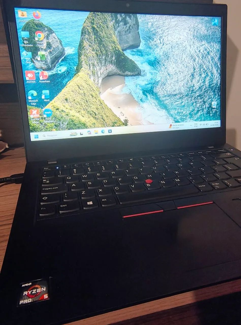 Vendo Notebook Lenovo ThinkPad L14 - Preto - zerado - Foto 2