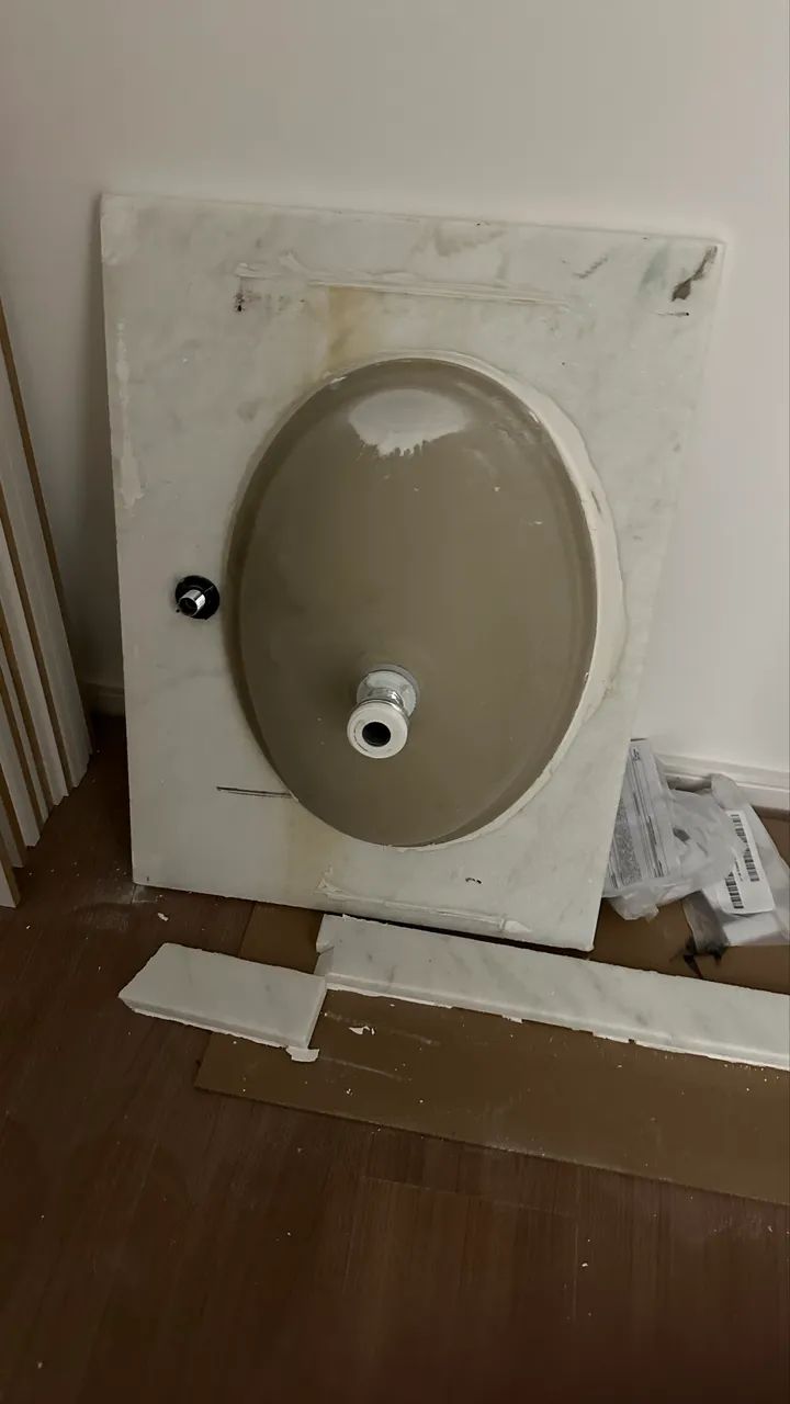 Pia Mármore Branco+ Cuba (Deca) + Torneira - Foto 2