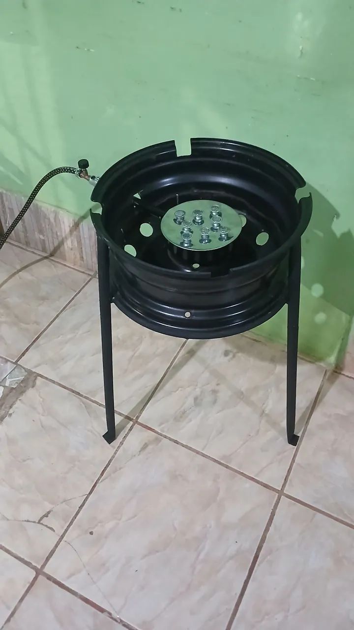 Vendo esse fogão para disco de arado e tacho novo - Foto 5