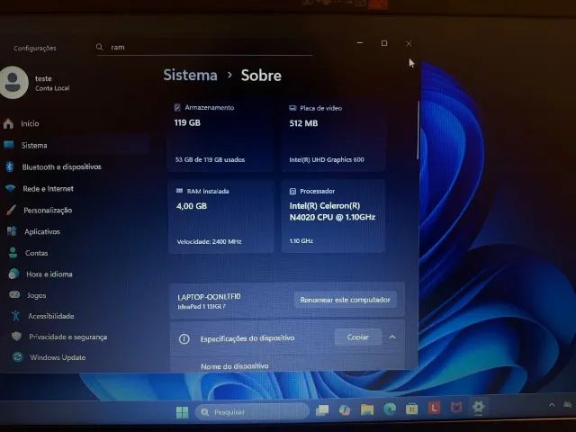 Notebook Lenovo Ideapad 1 15ig|7 - Foto 5