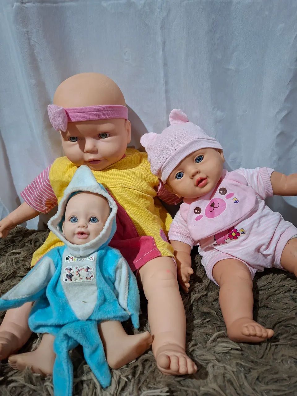 Kit 3 Bonecas Bebês  - Foto 3