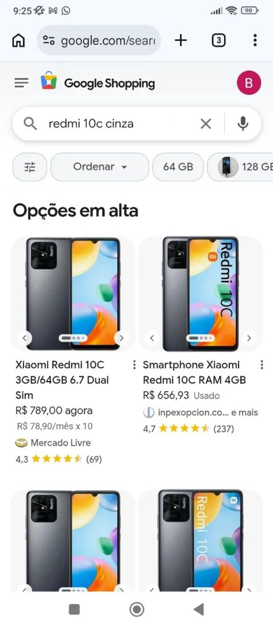 Vendo celular usado Redimi 10 c Cinza 