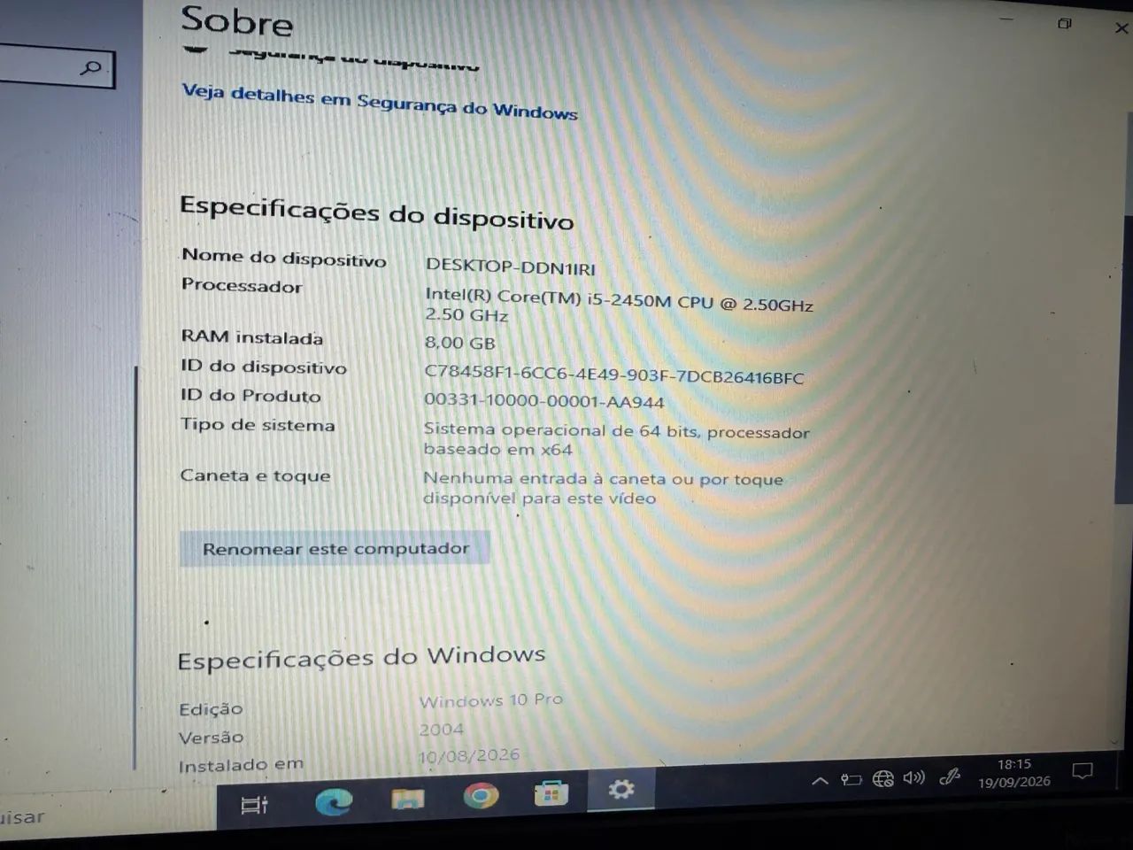 Notebook HP i5 8gb ssd - Foto 2