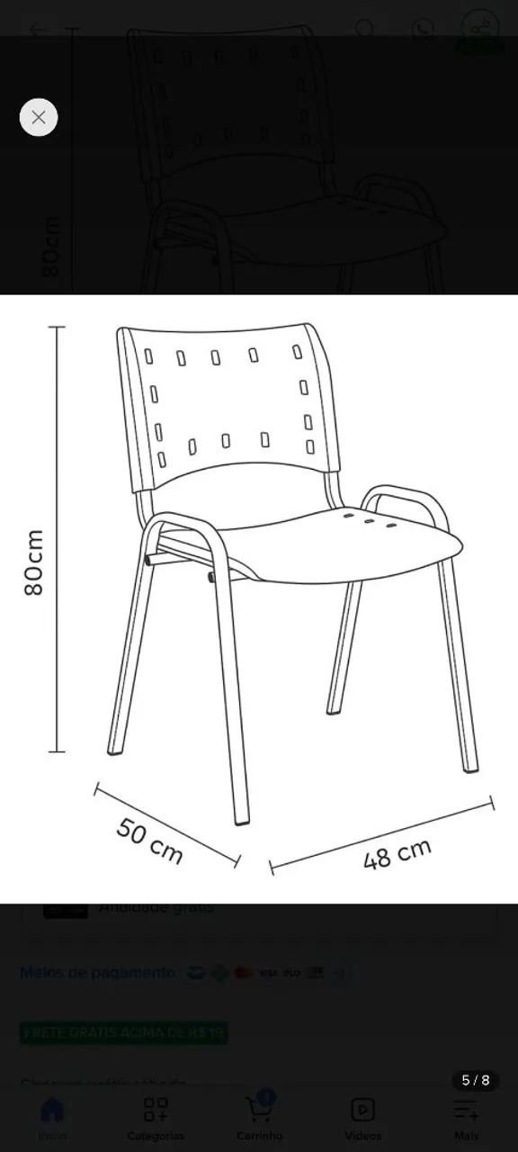 2 Cadeiras reforçadas vermelhas - Foto 2