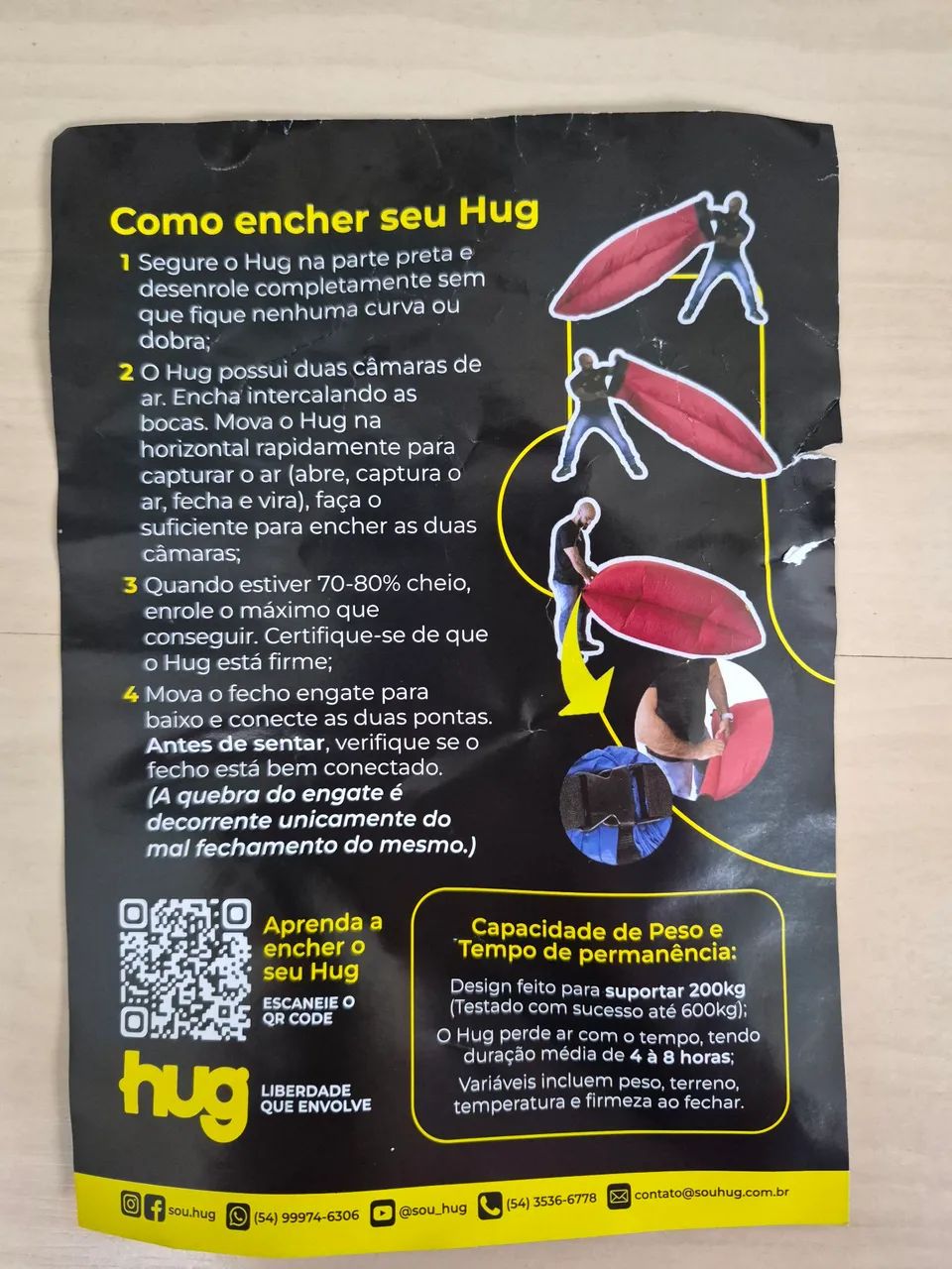 Sofá inflável da marca Hug One - nunca usado e comprado recentemente  - Foto 4