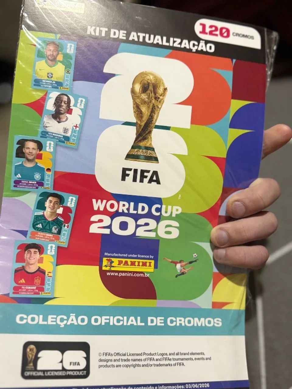 Figurinha oficial panini Neymar junior. - Foto 2